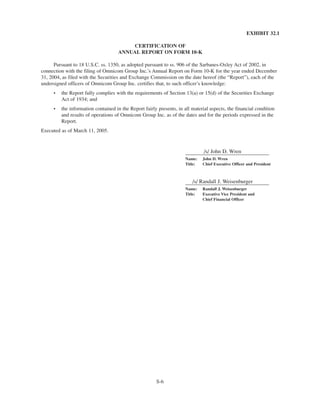 omnicare annual reports 2004