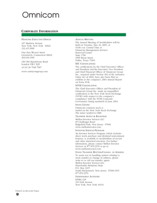 omnicare annual reports 2004