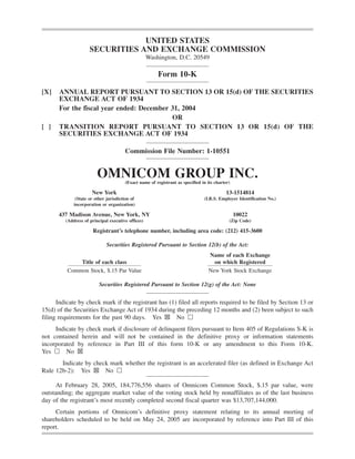 omnicare annual reports 2004