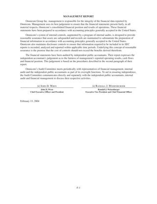 omnicare annual reports 2003