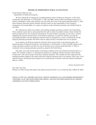 omnicare annual reports 2003