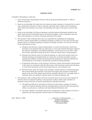 omnicare annual reports 2003