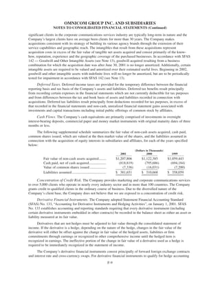 omnicare annual reports 2001