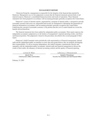 omnicare annual reports  2000