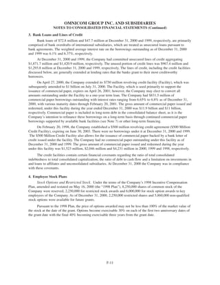 omnicare annual reports  2000