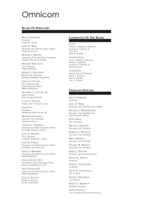 omnicare annual reports  2000