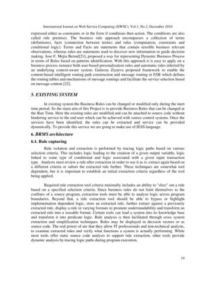 BUSINESS RULE MANAGEMENT FRAMEWORK FOR ENTERPRISE WEB SERVICES | PDF