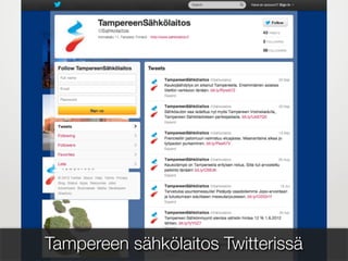 Tampereen sähkölaitos Twitterissä
 