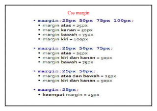 Css margin
 
