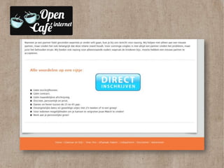 Open Internet Cafe 12 november - Gele banaan