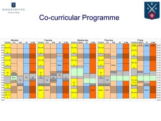 Co-curricular Programme
 