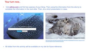Arkive.org 2.1. Species and populations | PPTX