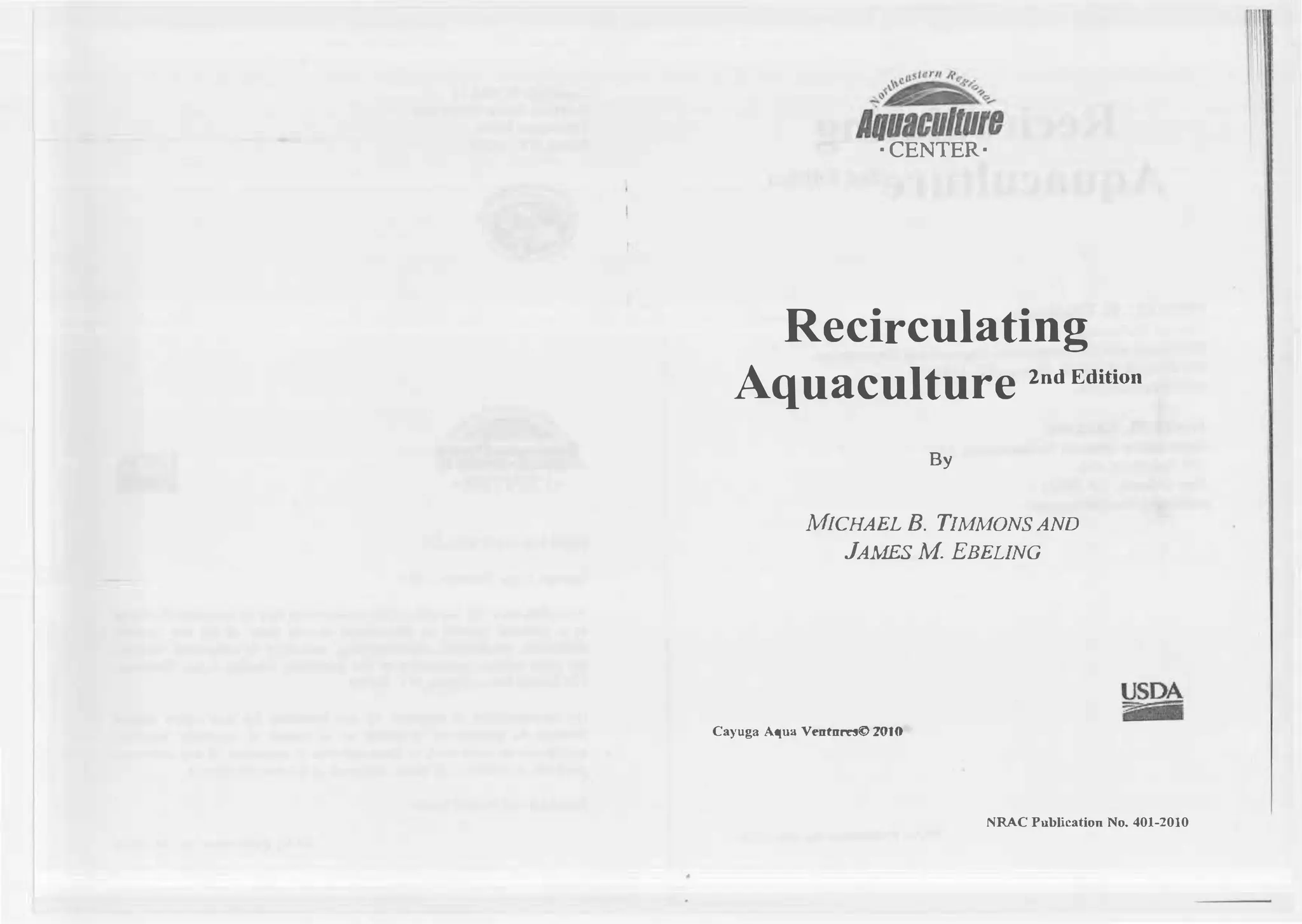 Recirculating Aquaculture 2nd Mb Timmons Jm Ebeling | PDF