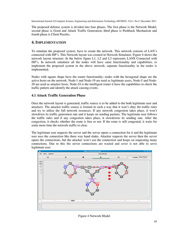 DISTRIBUTED DENIAL OF SERVICE (DDOS) ATTACKS DETECTION MECHANISM | PDF