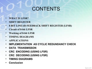 LFSR | PPT | Programming Languages | Computing
