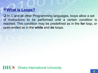 Different loops in C | PPT