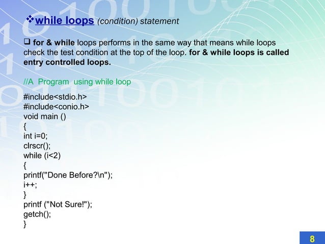 Different loops in C | PPT