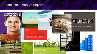 25© 2015 ELLUCIAN. CONFIDENTIAL & PROPRIETARY | Session 12120
Institutional Annual Reports
 