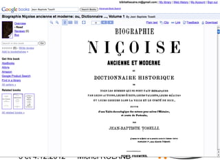 Google Books

3 et 4.12.2012

Michel ROLAND

 