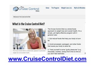 www.CruiseControlDiet.com
 