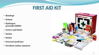 First Aid In H2o2 Hospital training report of bachelor of pharmacy | PPTX