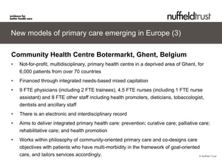 Primary care in Europe: can we make it fit for the future? | PDF