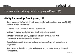 Primary care in Europe: can we make it fit for the future? | PDF