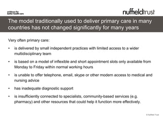 Primary care in Europe: can we make it fit for the future? | PDF