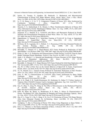 Effect of Pore Size on Mechanical Properties of Ti-6Al-4V Metal Foams | PDF