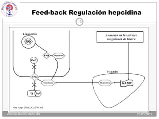 Feed-back Regulación hepcidina
                                16




Villarroel-Mareño Martin MD                     23/03/2012
 