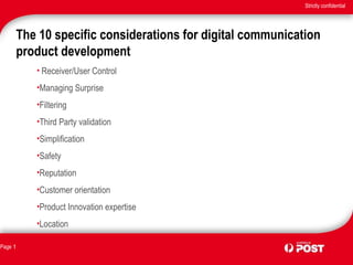 The 10 specific considerations for digital communication product development ,[object Object],[object Object],[object Object],[object Object],[object Object],[object Object],[object Object],[object Object],[object Object],[object Object]