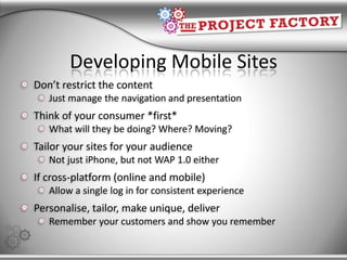 The new web: mobile New technologies, new applications (new ways of connecting) #ATSYDM Jennifer Wilson 