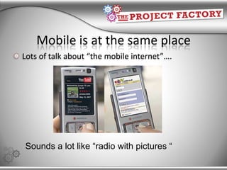 The new web: mobile New technologies, new applications (new ways of connecting) #ATSYDM Jennifer Wilson 