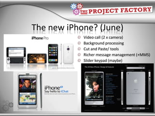 The new web: mobile New technologies, new applications (new ways of connecting) #ATSYDM Jennifer Wilson 