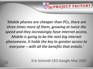 The new web: mobile New technologies, new applications (new ways of connecting) #ATSYDM Jennifer Wilson 