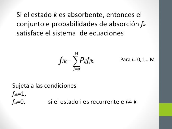 cadenas markov absorbentes cadenas de markov estados absorbentes y de tiempo continuo cadenas markov absorbentes cadenas de markov estados absorbentes y de tiempo continuo