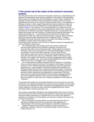 Economic Contract Example The economics of contracts theories and applications Eric Brousseau | PDF