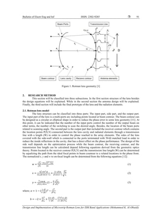 Design and implementation of microstrip rotman lens for ISM band ...