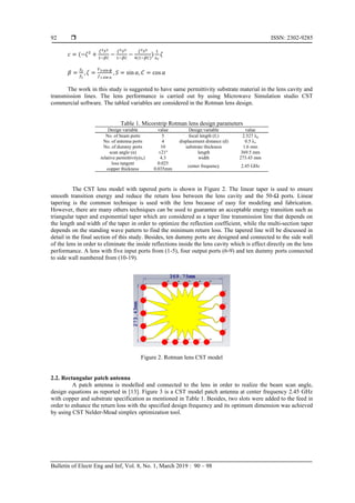 Design and implementation of microstrip rotman lens for ISM band ...