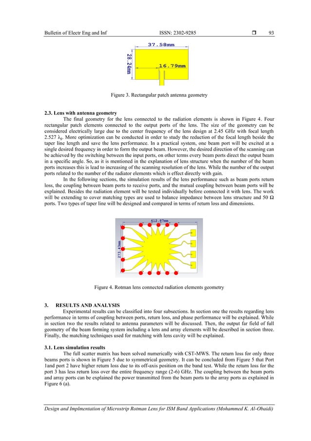 Design and implementation of microstrip rotman lens for ISM band ...