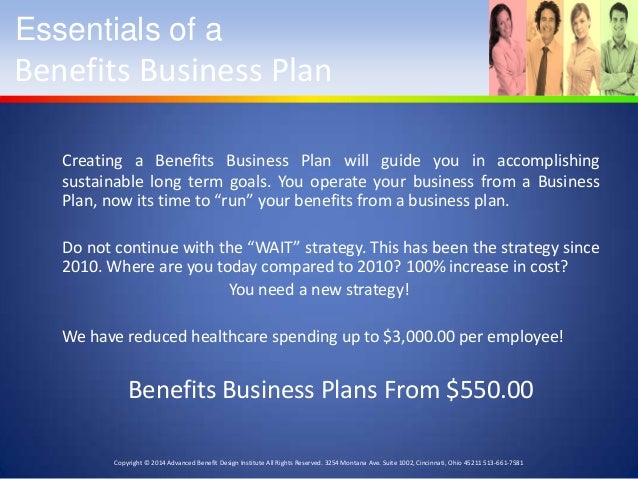 Business plan benefits