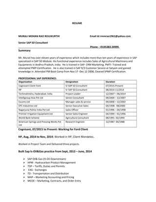 SAP updated resume | PDF