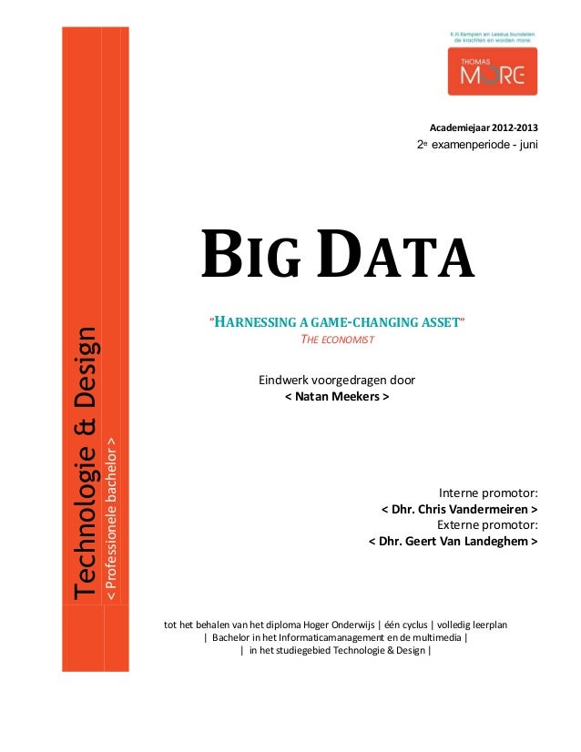 big data master thesis