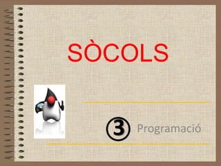 SÒCOLS

  3   Programació
 