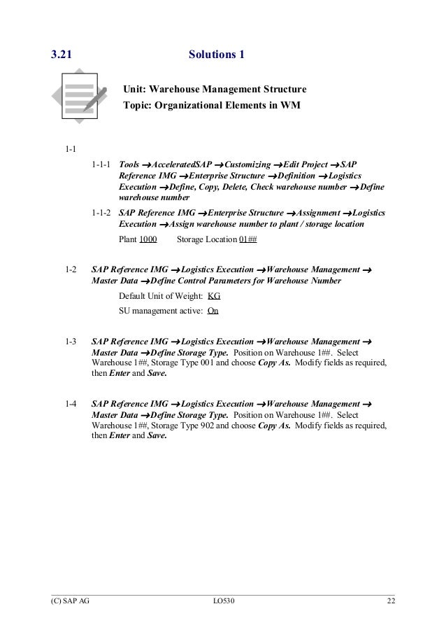 lo530 warehouse management