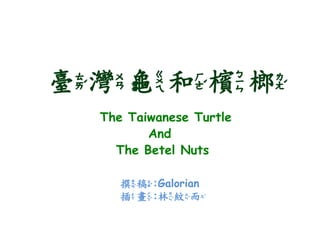 The Taiwanese Turtle And The Betel Nuts
