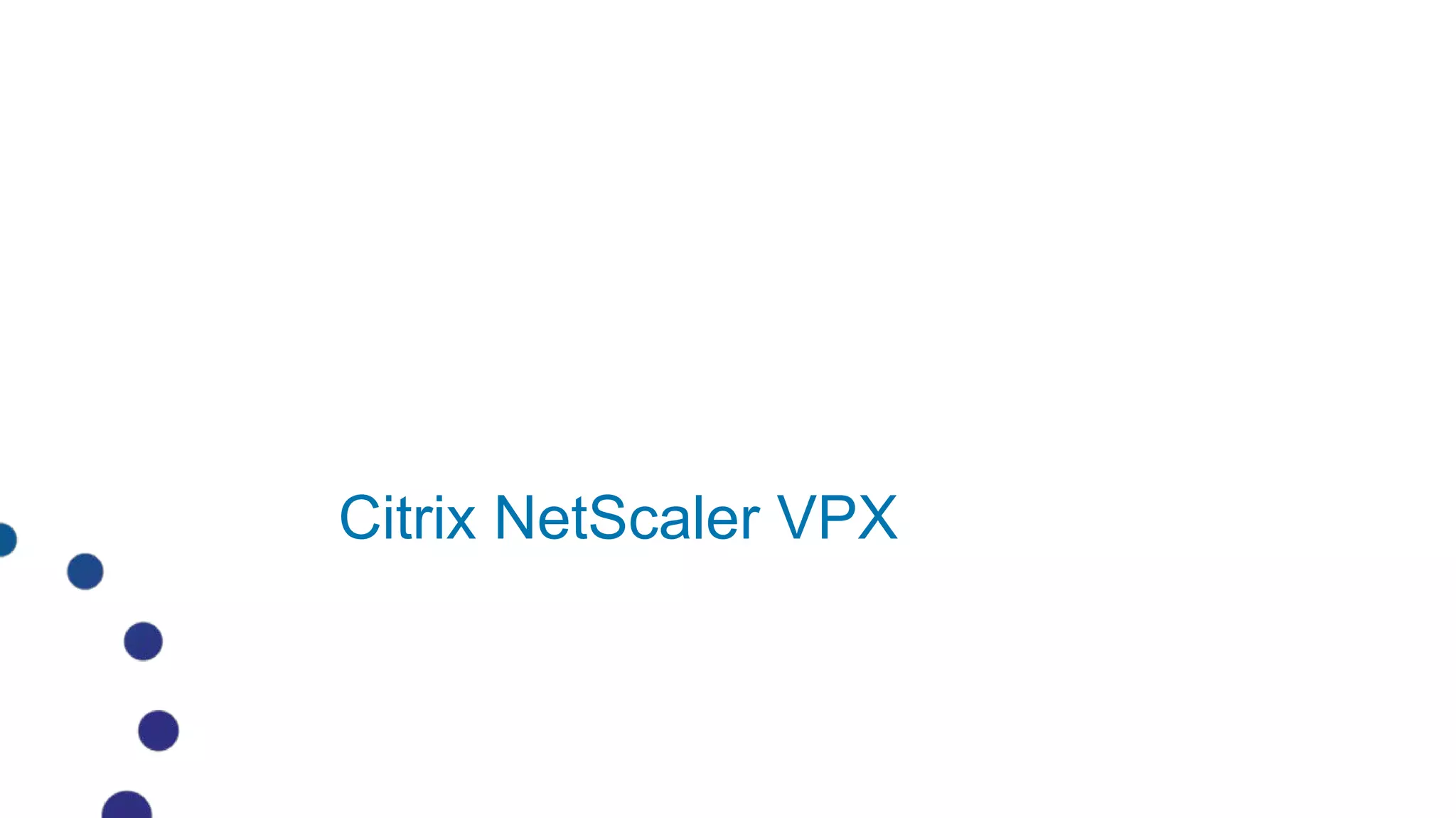 Citrix NetScaler VPX
 