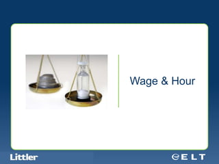 Wage & Hour




Confidential For Discussion Purposes Only
 