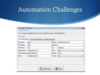 Automation Challenges
 