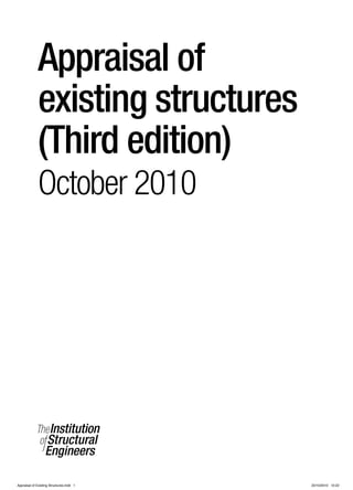 Appraisal Of Existing Structures 3rd The Institution Of Structural ...